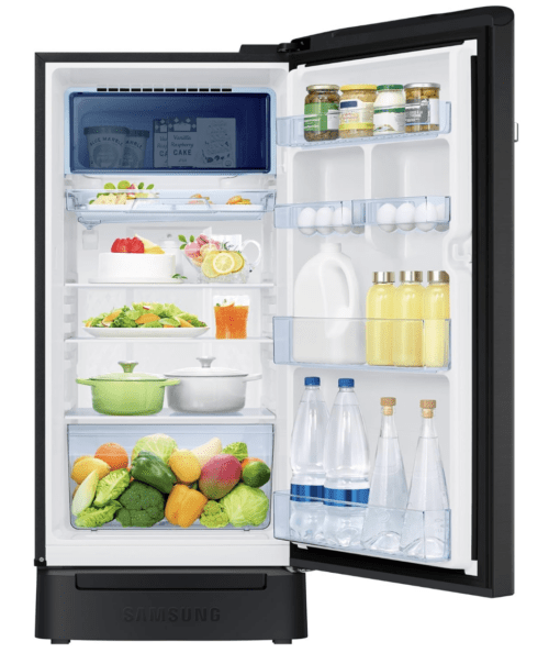 Samsung 189 L, 5 Star, Digi-Touch Cool, Digital Inverter with Display, Direct-Cool Single Door Refrigerator (RR21D2F25BX/HL, Luxe Black, Base Stand Drawer) - Image 2